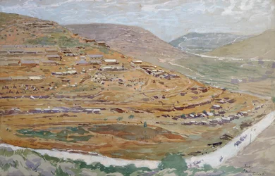 Campement des soldats alliés dans la vallée du Karst, Slovénie, 16 juin 1917